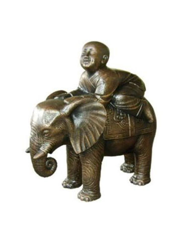 Buddha and elephant