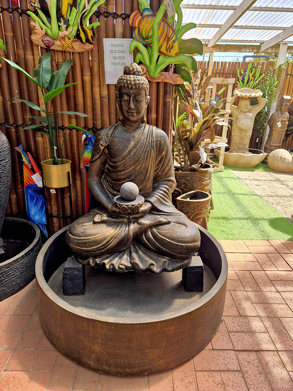 Buddha round base water feature