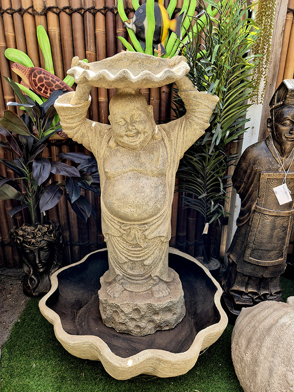 Laughing Buddha water feature