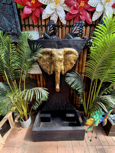 Elephant water feature