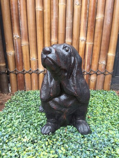 Dachshund Dog Sitting Statue