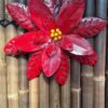 Flower large Red (glitter)