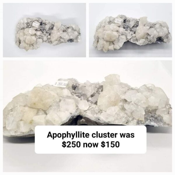 Apophyllite cluster