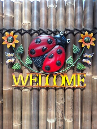 Lady Bug Welcome (Sunflowers)