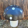 Large Mushroom Statue Black