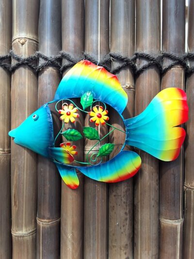 Metal arts Marine-Themed Floral Fish