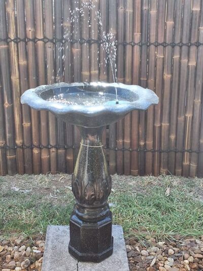 Scollop Shape Terrazzo Bird Bath
