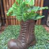 Boot Planter brown