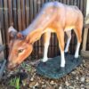 Deer Head Down Statue