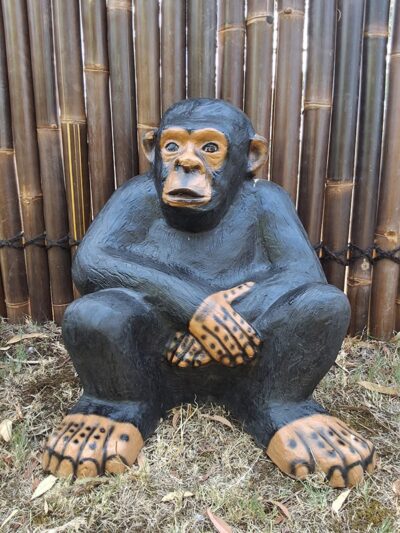 Sitting Chimpanzee Statue